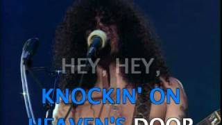 Guns N Roses  Knocking On Heavens Door KARAOKE [upl. by Tnerb]