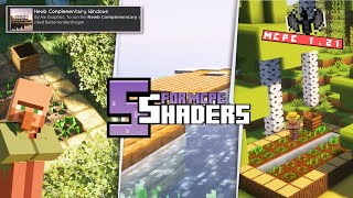 TOP 5 SHADER NEWB MIRIP COMPLEMENTARY REIMAGINED  Minecraft PE 121  MCPE Render Dragon Low Device [upl. by Midge194]