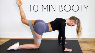 10 min RESISTANCE BAND BOOTY At Home Workout [upl. by Nogaem]