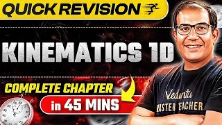 Quick Revision of Kinematics 1D Class 11🔥  JEE Main 2025  Vinay Shur Sir [upl. by Roger569]