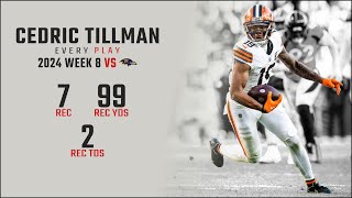 Cedric Tillman Week 8 Replay Every Target and Catch vs Baltimore Ravens [upl. by Niro758]