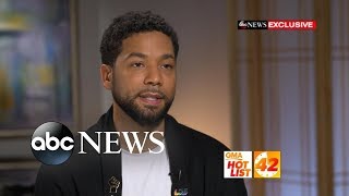 GMA Hot List Jussie Smollett breaks silence about alleged racist attack [upl. by Gnod758]