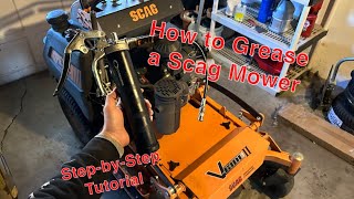 How To Grease a Scag VRide 2 [upl. by Bauske]