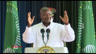 Remarks by President Kaguta Museveni│AUC bid [upl. by Ruosnam647]