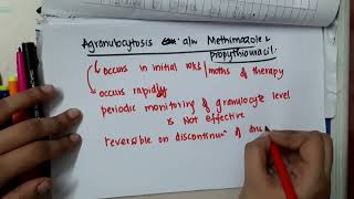 agranulocytosis vs methimazole mp4  Pharmacology [upl. by Noscire]