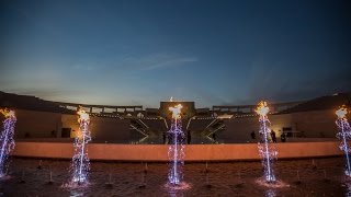 WATER FEATURE WITH INTERACTIVE FOUNTAIN FLAME BY WATERMASTER [upl. by Oigimer887]