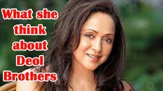 What does Hema Malini think of Sunny Deol and Bobby Deol  TOI [upl. by Eanahs]