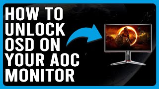 How To Unlock OSD On Your AOC Monitor How To Remove OSD Lock On Your AOC Monitor [upl. by Eilram]