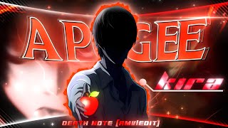 Apogee  Kira Death Note AMVEDIT  CapCut📲  Free Clips🎉✨ [upl. by Nivek]