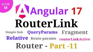 Angular 17  Episode  50  RouterLink  Page Navigation  Angular Router  Part11  Hindi [upl. by Templia]