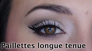 Comment appliquer des paillettes  Astuce maquillage [upl. by Elorak]