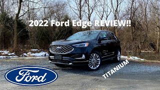 2022 Ford Edge Titanium  REVIEW and POV DRIVE BEST Midsize SUV For The MONEY [upl. by Ical]