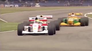 Ayrton Senna Vs Alain Prost  GP Silverstone 1993 🇧🇷 [upl. by Oinotla]