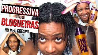 COMO FAZER PROGRESSIVA SOZINHA FIO TERAPIA EM CABELO CRESPO [upl. by Undry549]