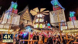 Wroclaw Poland Christmas Market 2022 🇵🇱 4K Evening Walking Tour [upl. by Yenttihw361]