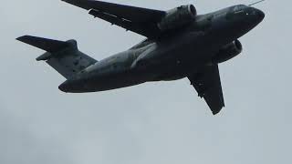 Embraer C390 Flying Demonstration AT Farnborough Airshow [upl. by Pickett]