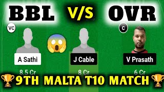 BBL VS OVR  BBL VS OVR Dream11  BBL VS OVR Dream11 Prediction  BBL VS OVR Dream11 Today Match [upl. by Anialed264]