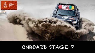 ONBOARD STAGE 7  Benediktas Vanagas  Dakar 2019 [upl. by Ymmik]