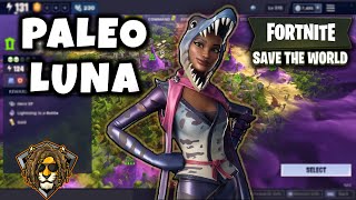 Paleo Luna  Save The World  Solo PL 124 Encampments  Fortnite [upl. by Hnahc4]