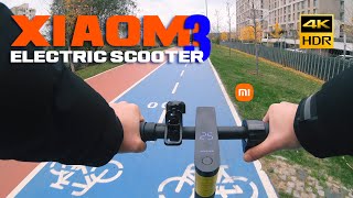 Xiaomi Mi Electric Scooter 3  Istanbul Test Ride Environment Sound Only 4K [upl. by Obla]