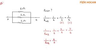 Direnç 2  Dirençlerin bağlanması Seri Bağlama Paralel Bağlama10 sınıf elektrik 10sınf fizik [upl. by Elohcim]