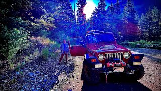 part 1 Overlanding the Idaho BDR Lolo motorway to Dworshak in the Jeep LJ [upl. by Flynn18]