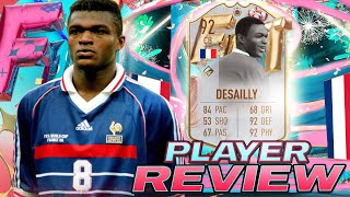 🔒92 FUT BIRTHDAY ICON MARCEL DESAILLY PLAYER REVIEW  FIFA 23 ULTIMATE TEAM [upl. by Otes933]