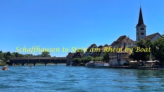 High Rhine Boat Tour between Schaffhausen and Stein am Rhein [upl. by Levy]