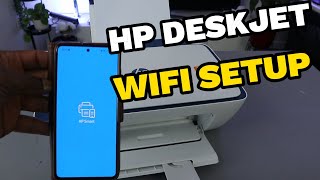 How To SetupConnect HP Deskjet 2700e All In One Printer To WIFI NETWORK [upl. by Adnorahs638]