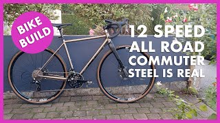 12 Speed AllRoad Steel Frame Commuter Bike Build  Sensah Empire Pro  Advanced Mountain GX5300 [upl. by Nivel59]