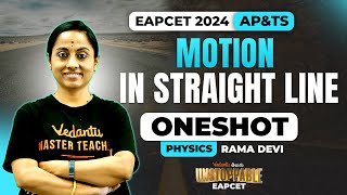 EAPCET 2024  Motion In Straight Line  One Shot  PYQs 🔥  2 Marks Confirmed 🚀  Unstoppable EAPCET [upl. by Jat]