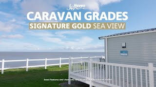 Signature Gold Sea View Caravan  Haven Accommodation Grades [upl. by Arika]