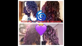 Dándole una segunda oportunidad a la violeta de genciana Cabello morado con violeta de genciana [upl. by Anirt]