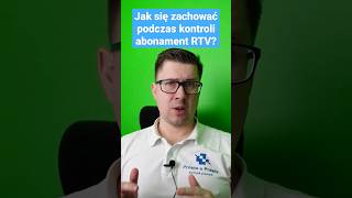 Jak się zachować podczas kontroli abonamentu RTV Komentarz prawnika shorts [upl. by Airun]