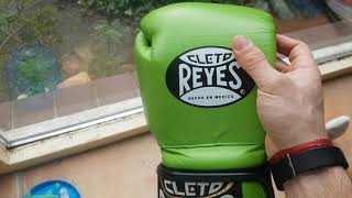 Cleto Reyes training gloves in lime green [upl. by Auberbach288]