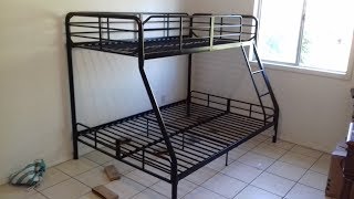 twin over full bunk bed assembly full instructions [upl. by Gonzalez939]