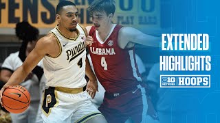 No 13 Purdue UPSETS No 2 Alabama  Extended Highlights  Big Ten Mens Basketball  11152024 [upl. by Samp]