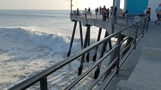 HUGE Waves Huntington Beach Pier 12282023 [upl. by Ardnnek]