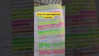 Trick to learn examples of pteridophytes plantkingdom pteridophytes tricks [upl. by Tim]