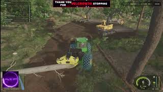 farming simulator 25 logging with Rubber Side Down [upl. by Sybilla674]