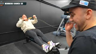 Knut Injured by Faulty Equipment at New Gym Feat Mizkif [upl. by Daffie343]