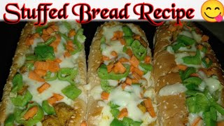 CHEESE CHICKEN AND VEGETABLES STUFFED BREAD By Samra Home Kitchen [upl. by Seraphina]