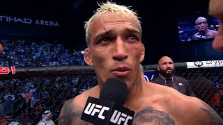 Charles Oliveira Octagon Interview  UFC 280 [upl. by Witte]