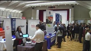 UMass holds career fair for students looking for jobs [upl. by Sivatnod169]