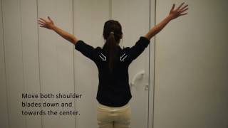 NUH Physiotherapy  Lower Trapezius Activation [upl. by Noakes]