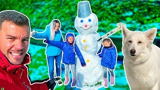 ALMA se QUIERE COMER EL MUÑECO DE NIEVE ItarteVlogs [upl. by Siri]