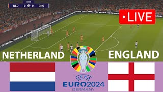 🔴LIVE ENGLAND vs NETHERLANDS  UEFA EURO 2024 LIVE I Today Football Live I eFootball Pes 21 Game [upl. by Asseniv]