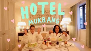 HOTEL MUKBANG  Sophia and Cinzia [upl. by Zanlog226]