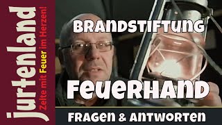 Brandstiftung mit der Petroleumleuchte Feuerhand 276  Jurtenland [upl. by Ninazan]