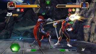 Appvince Alliance War Diary 2 B 2017 Feb 6  Marvel Contest of Champions [upl. by Arsi]